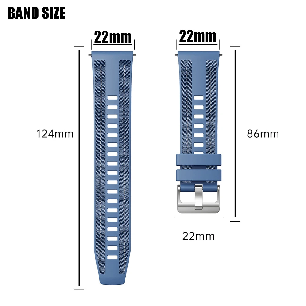 22mm Silicone and Woven Nylon Sport Band