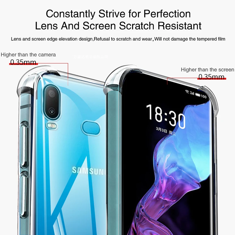 Premium Clear Soft Silicone TPU Airbag Case - Ultra-Thin Protective Back Cover