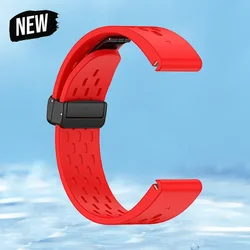 Premium Quick Fit Silicone Smartwatch Wristband - Available in Multiple Sizes for 26mm (Red)