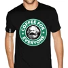 Large And Tall Size Karl Marx Coffee Tshirt Men Cool Crewneck Custom T Shirt Printing Cheap Discount Vintage Tee Shirt