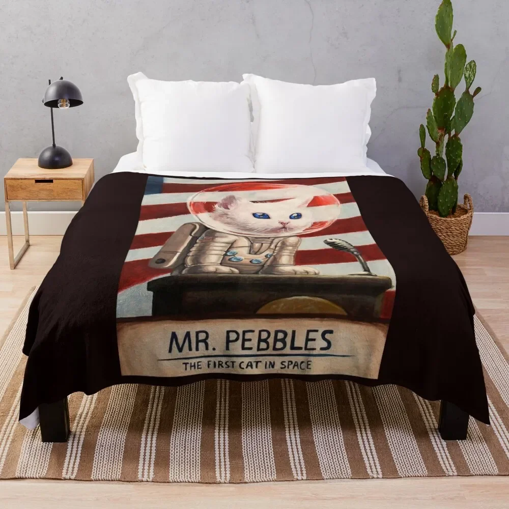 

MR PEBBLES - High Quality Classic T-Shirt Throw Blanket Decoratives Sofa Quilt Summer Beddings Blankets