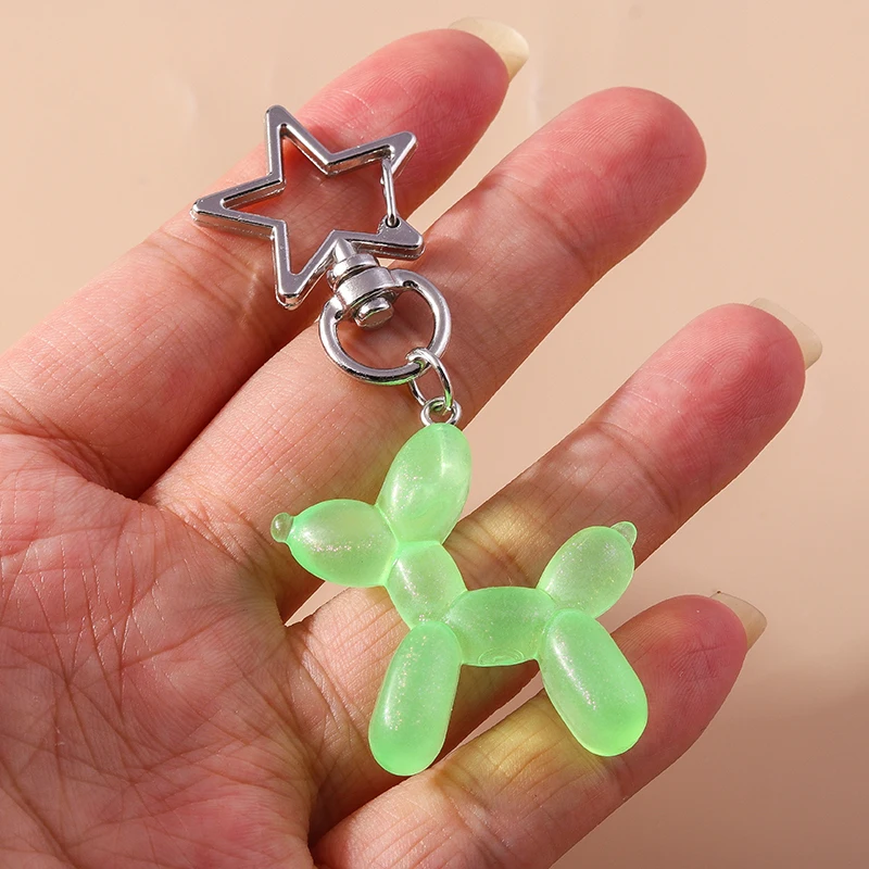 Aihua Cartoon Bunte Kreative Ballon Hund Schlüsselanhänger für Frauen Welpen Tasche Anhänger Schlüsselring Auto Schlüssel Halter Schmuck Geschenke – Detail 5
