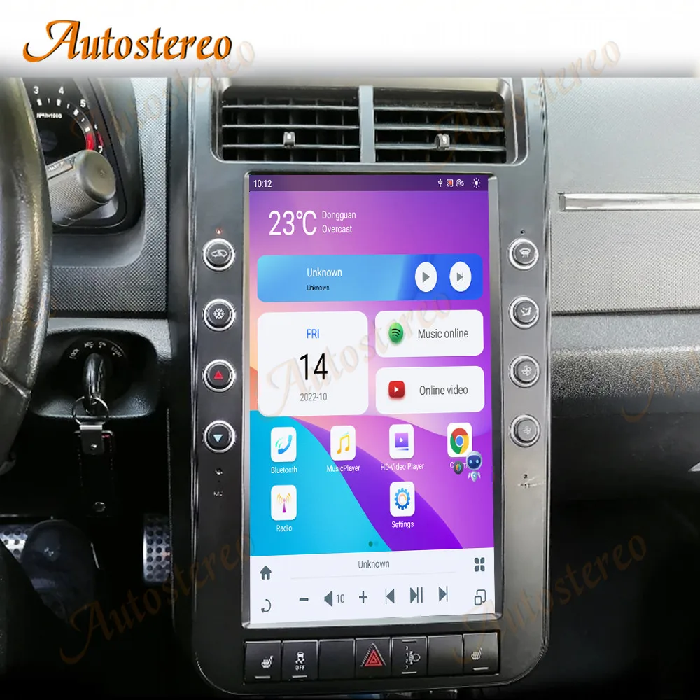 4G 13.6 Pollici Android 11 Carplay Per Dodge Journey Tesla Style Car Gps Navigation Multimedia Player Radio Tape Recorder Head Unit