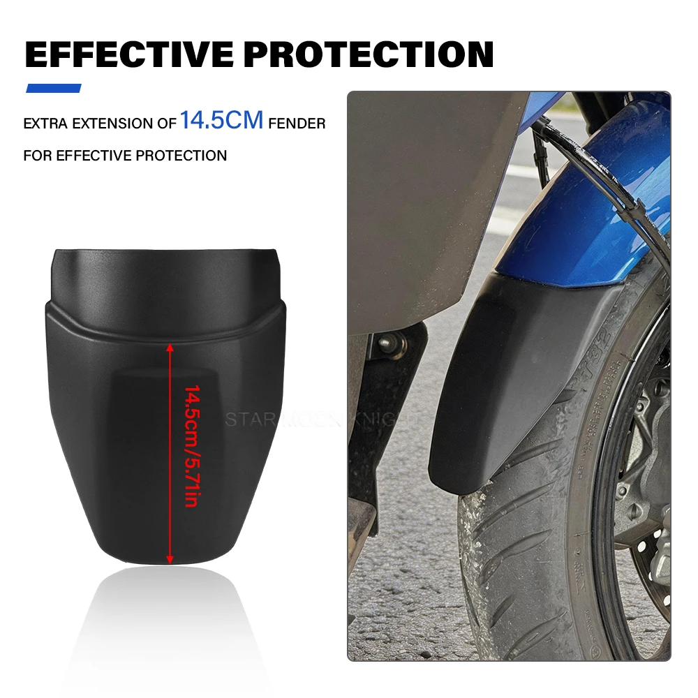Premium Motorcycle Front Fender Extender Mudguard Extension Hugger