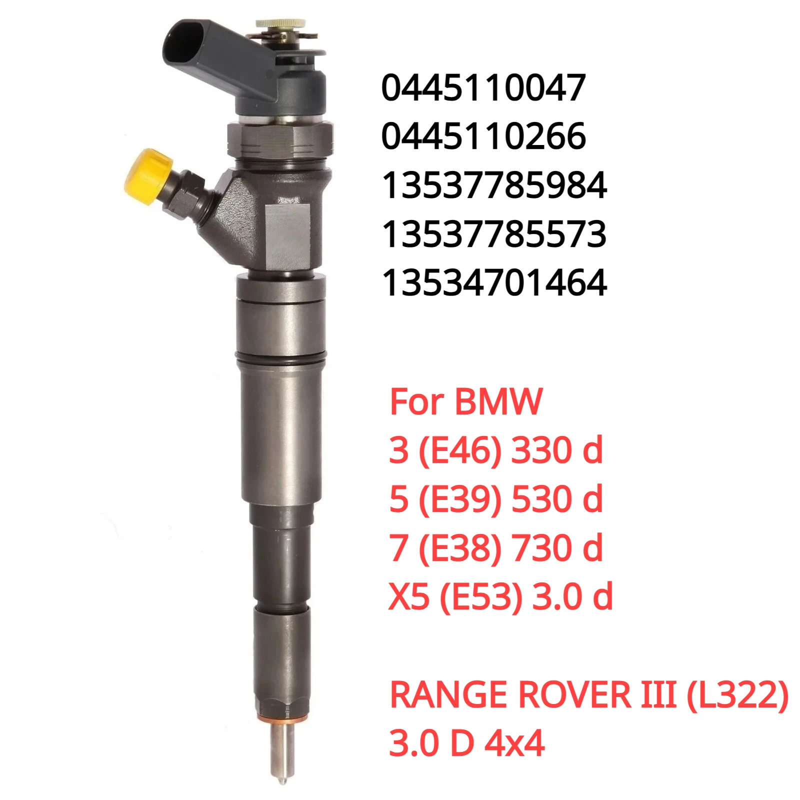 0445110047 13537785984 1353777573 Nuovo Ugello Iniettore Carburante Diesel Per Bmw E46 E39 E38 E53 330D 330Xd 530D 730D 3.0D