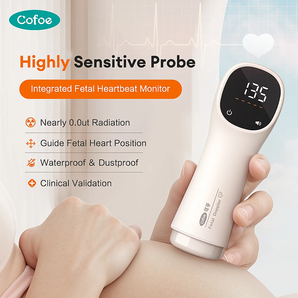 Ultrasound Doppler Fetal 3.0MHz Fetal Doppler Baby Sound Angelsound Monitor DSP Technology Pregnant Baby Heartbeat Data fetal heart rate monitor