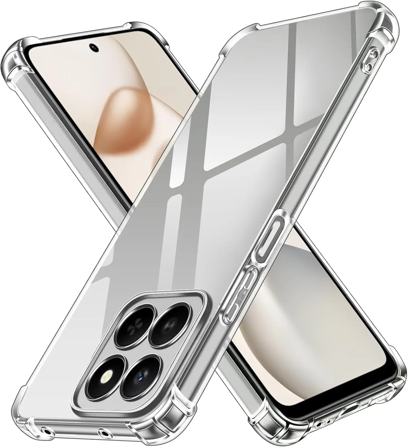 HAOYE Cover per Xiaomi Redmi Note 12 PRO+ (Plus), Custodia in TPU a Gradiente Colori, [Rinforzare la con Angoli] Custodia Trasparente Silicone Morbida