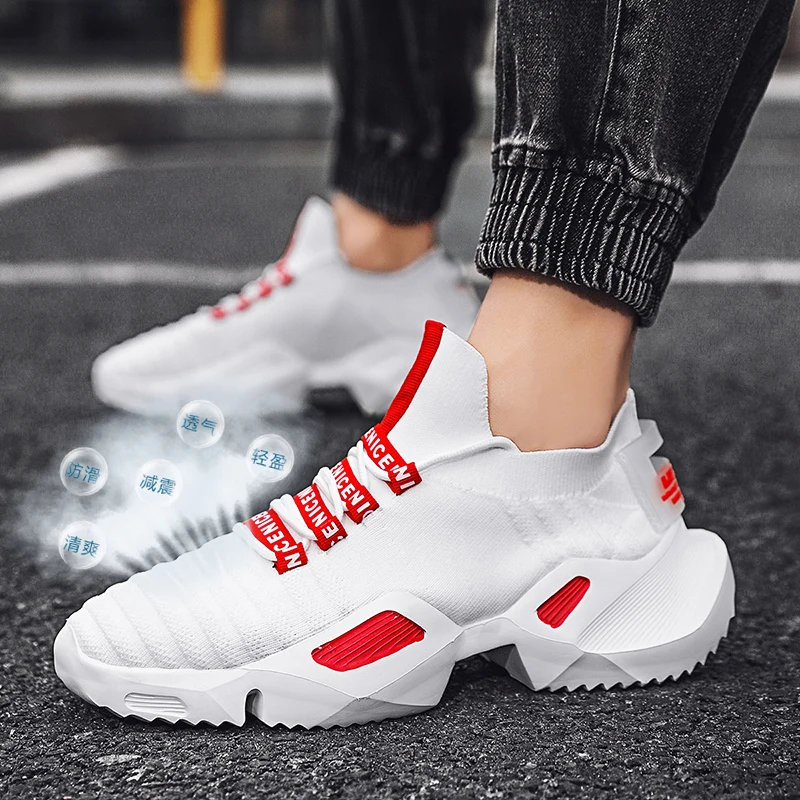 Men\'s Casual Shoes for Man Sneakers Durable Outsole Trainer Zapatillas Deportivas Hombre Fashion Sport Running Shoes Plus SIZE