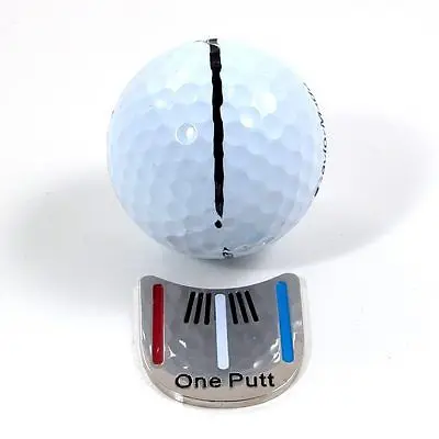 Pack of 6 Pcs One Putt Design Golf Ball Mark plus Magnetic Golf Hat Clip Golf Marker Drop Ship 4