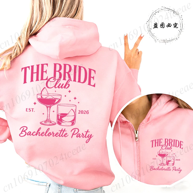 The Bride Club Zip-Up Hoodie