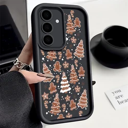 Festive Gingerbread Man Christmas Phone Case - Galaxy S23 Ultra (A887 Black)