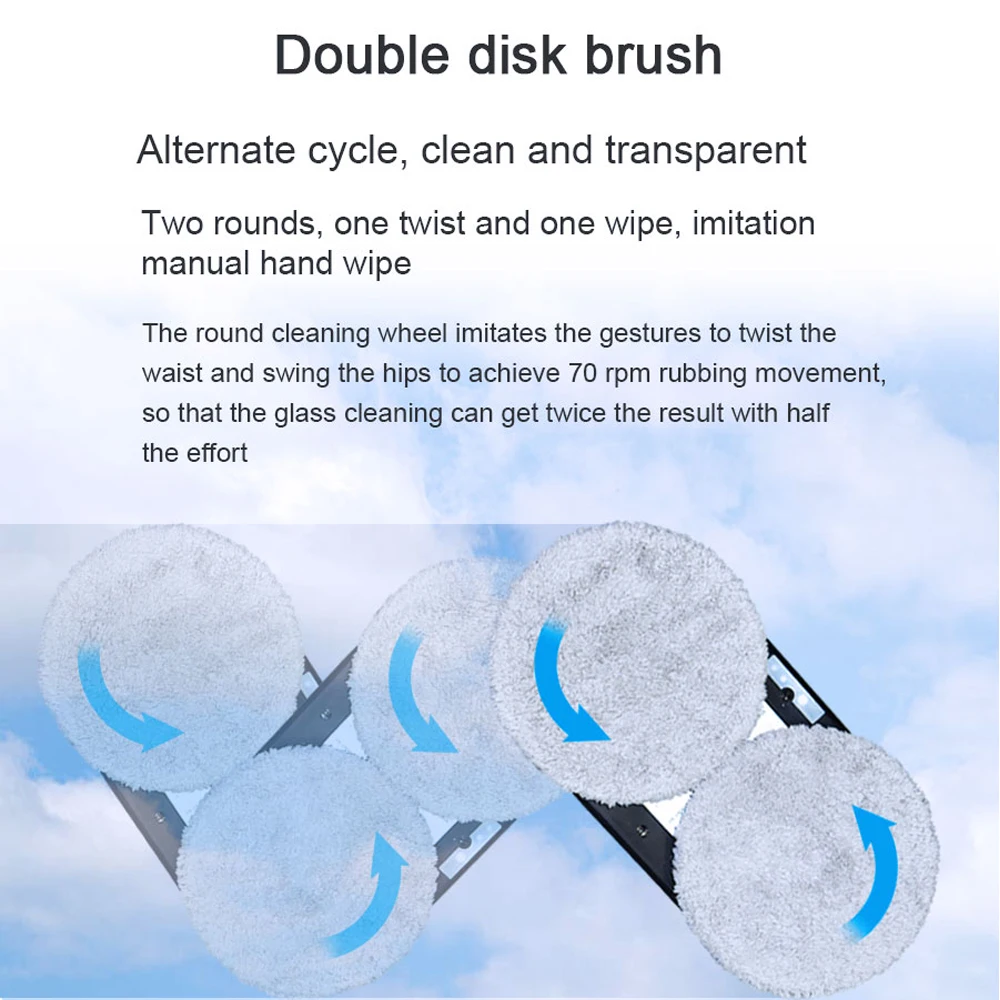 Smart Window Cleaning Robot Electric Intelligent Glass limpiacristales Robot Vacuum Cleaner for Window Remote Control for Home 3