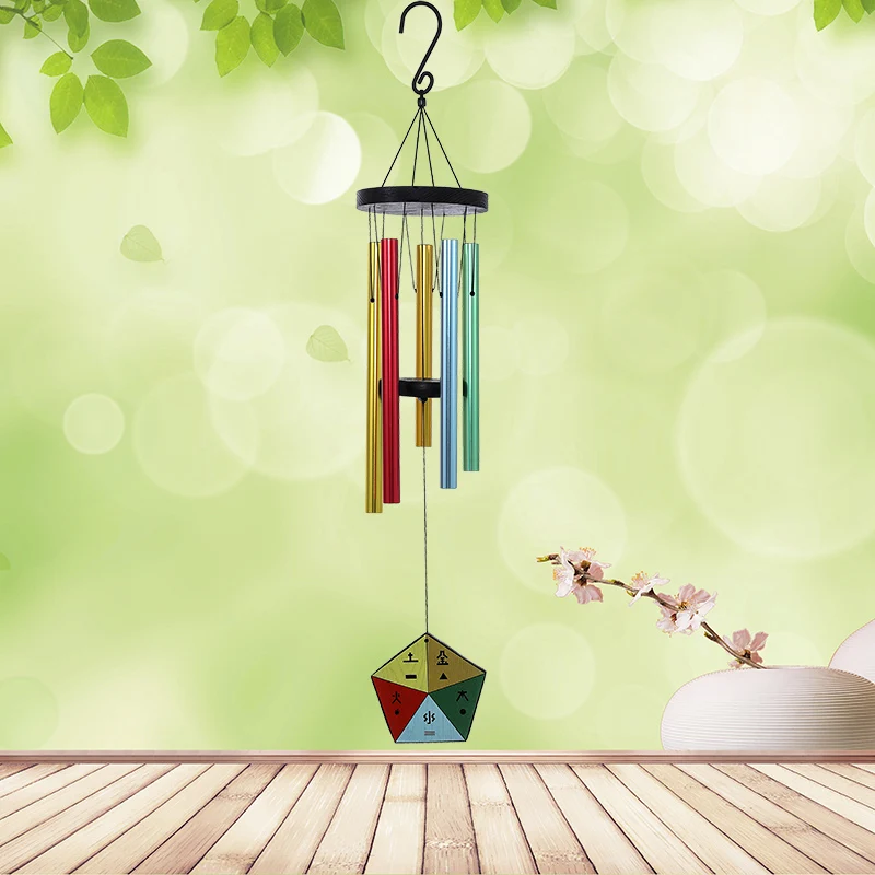 

Decoration for Patio and Garden Aluminum Tube Metal Wind Chimes Home Hanging Ornaments Shop Company Decorative Pendant Gifts