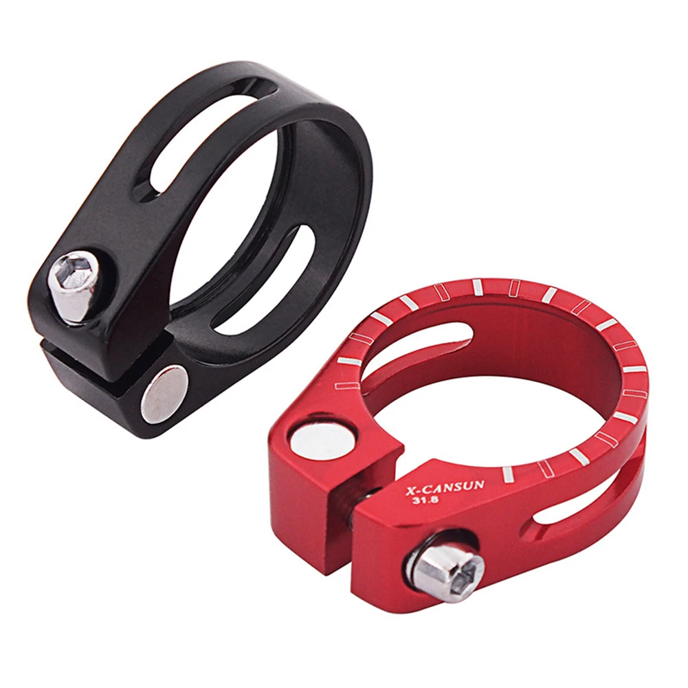 

1pc Mountain Bike Seat Tube Clamp CNC Machined Design Aluminum Alloy 31.8mm /34.9mm Folding Track Bike Accessories