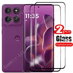 2 - Pack Premium 9H Curved Full Glue Tempered Glass Screen Protector Film for Tempered glass (Edge 60 Pro)