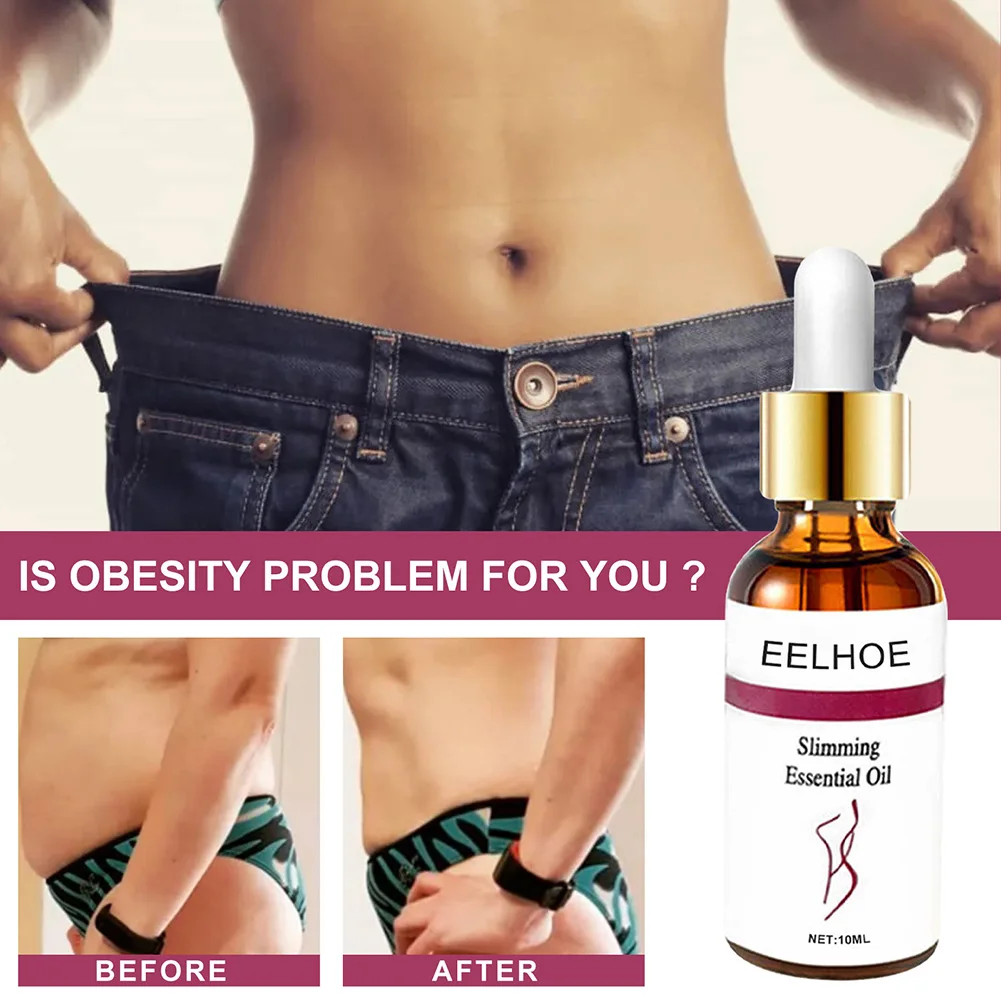 EELHOE Belly Slim Essential Oil Abdomen Fat Burning Navel Serum Weight Loss Slimer Tool Hot Quick Fat Removal Slimming Serum