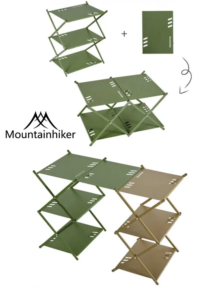 야외 활동에 필수적인 MOUNTAINHIKER 알루미늄 합금 선반