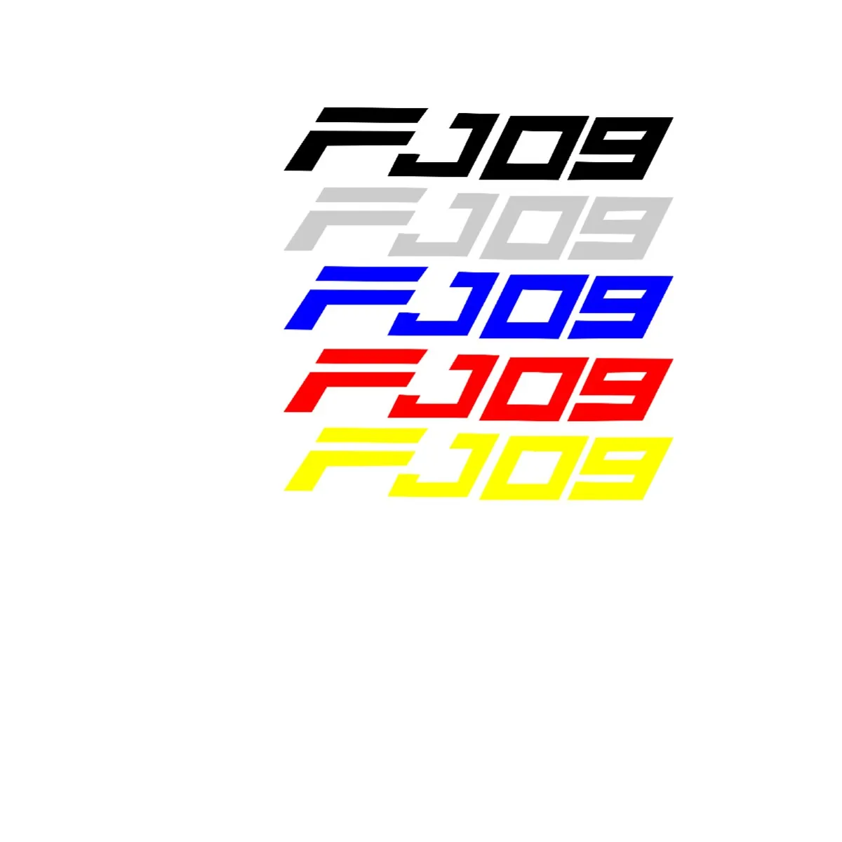 Motorcycle Stickers Emblems Diversion Shell Sticker for YAMAHA FJ09 FJ 09 logo a pair