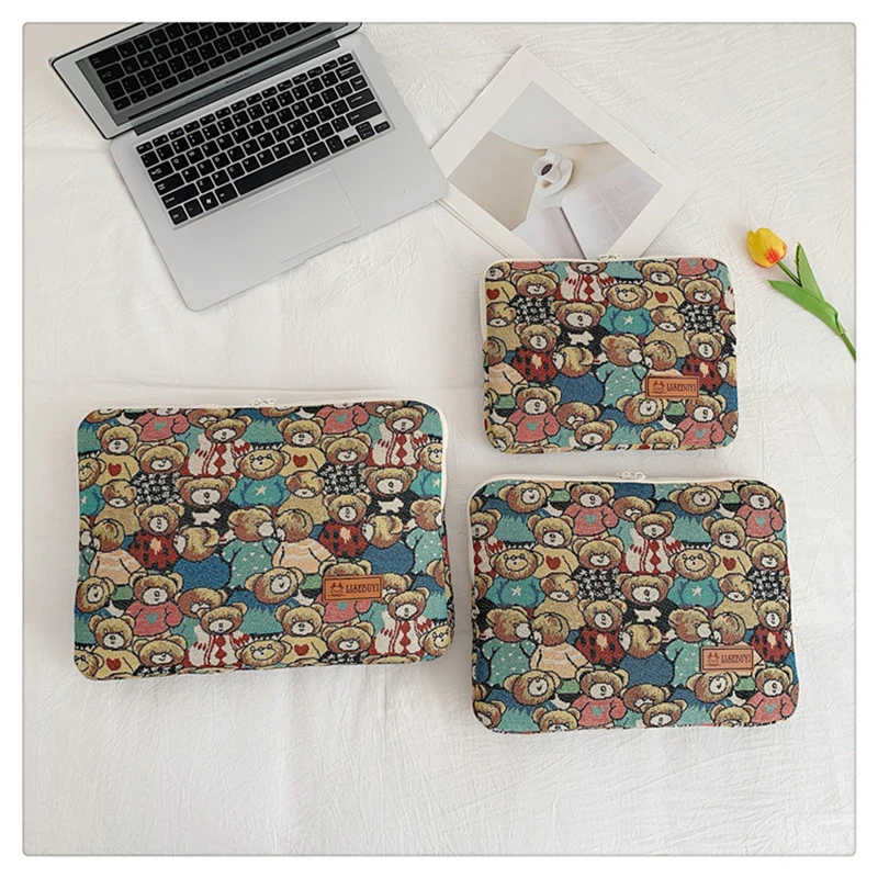 Cute cartoon Laptop Sleeve 14 15 16 Inch Carry Case For