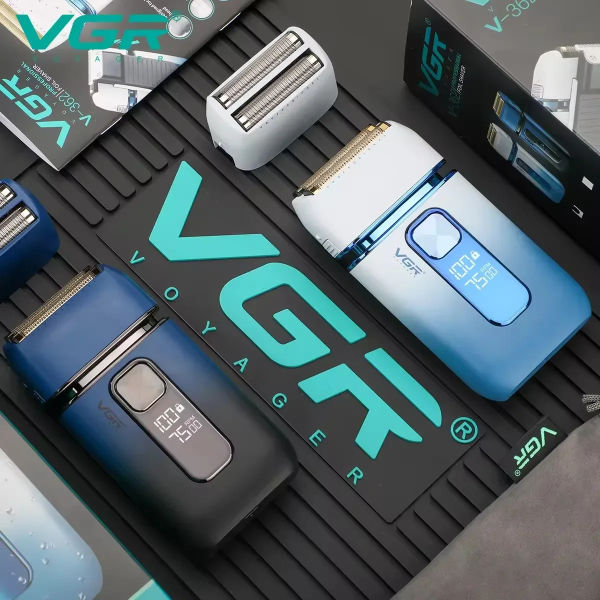 VGR Professionaalne kodumajapidamises töötav, taaslaetav USB-taaslaetav korpus, veekindel elektriline täistrimmer V-362_voghion.com