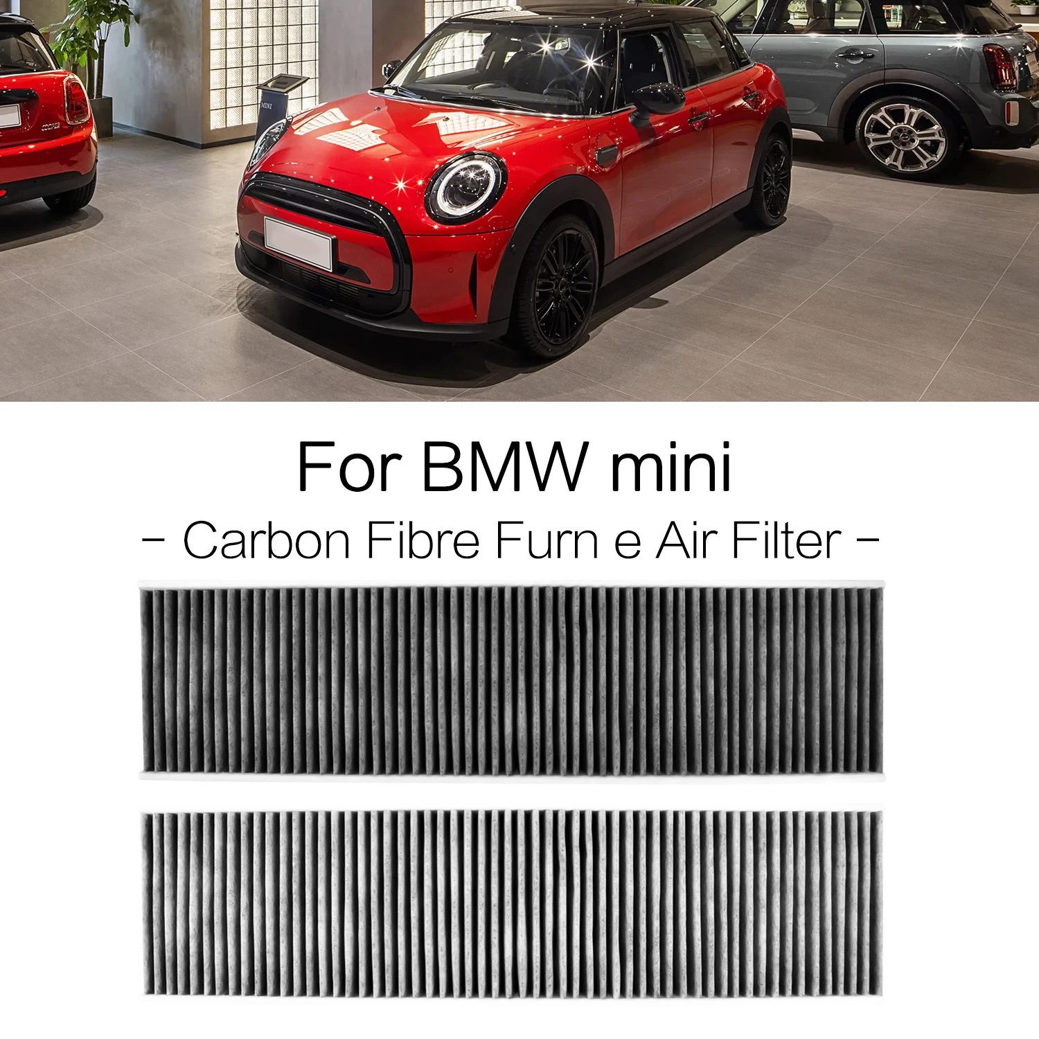 1 PCS Carbon Fibe Furn e Air Filter, Clean Living Basic Dust for BMW Mini Cooper Clubman R55 R56 R57 R60