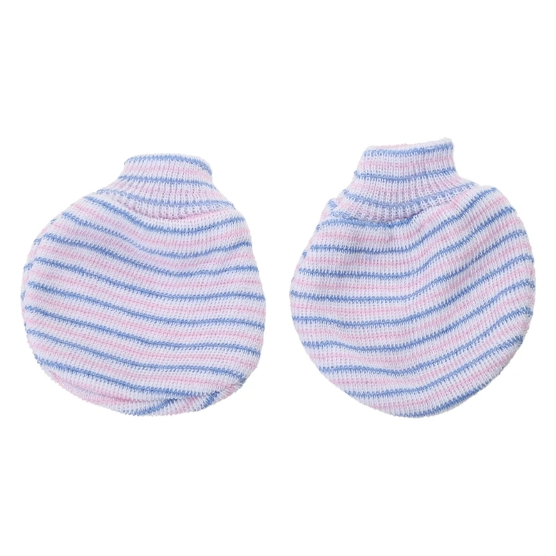 3Pair/set Simple Baby Knit Gloves Newborn Anti-eat Hand Anti-Grab Glove 2