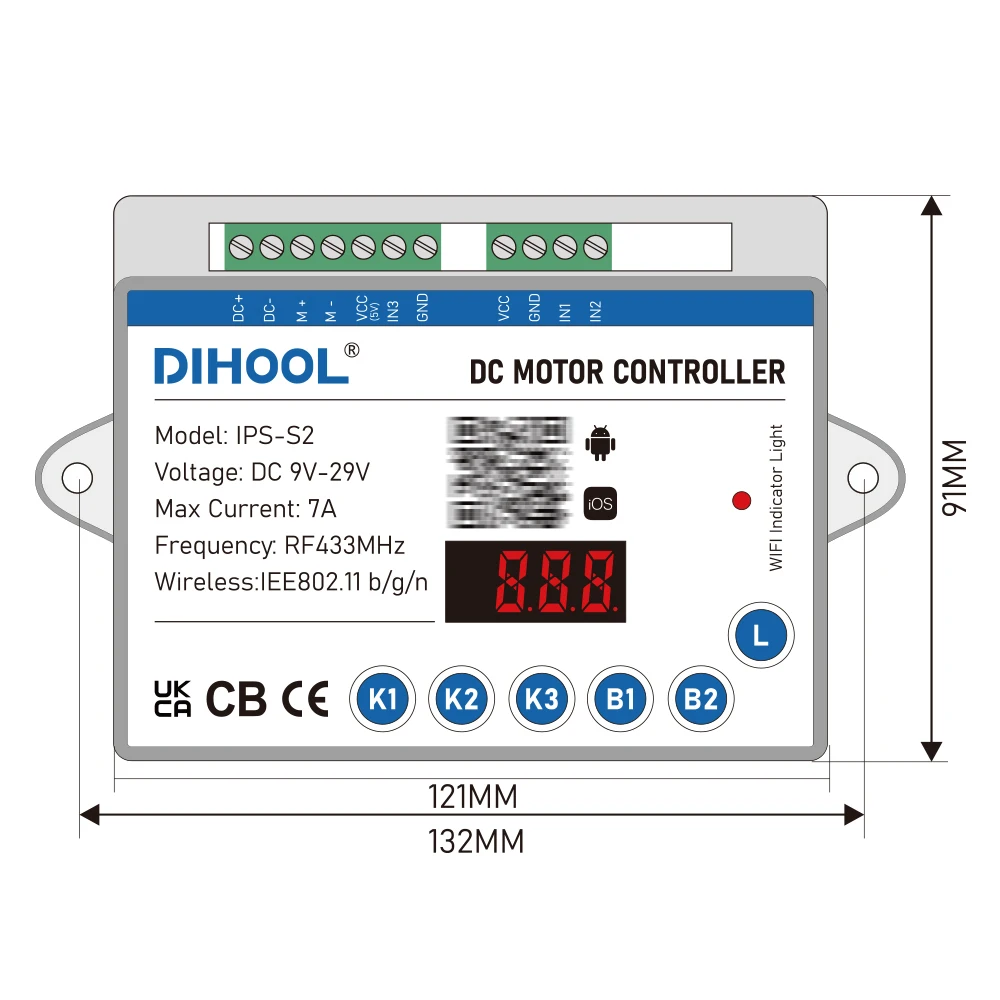reversa controle de tempo 12v 24v atuador 02
