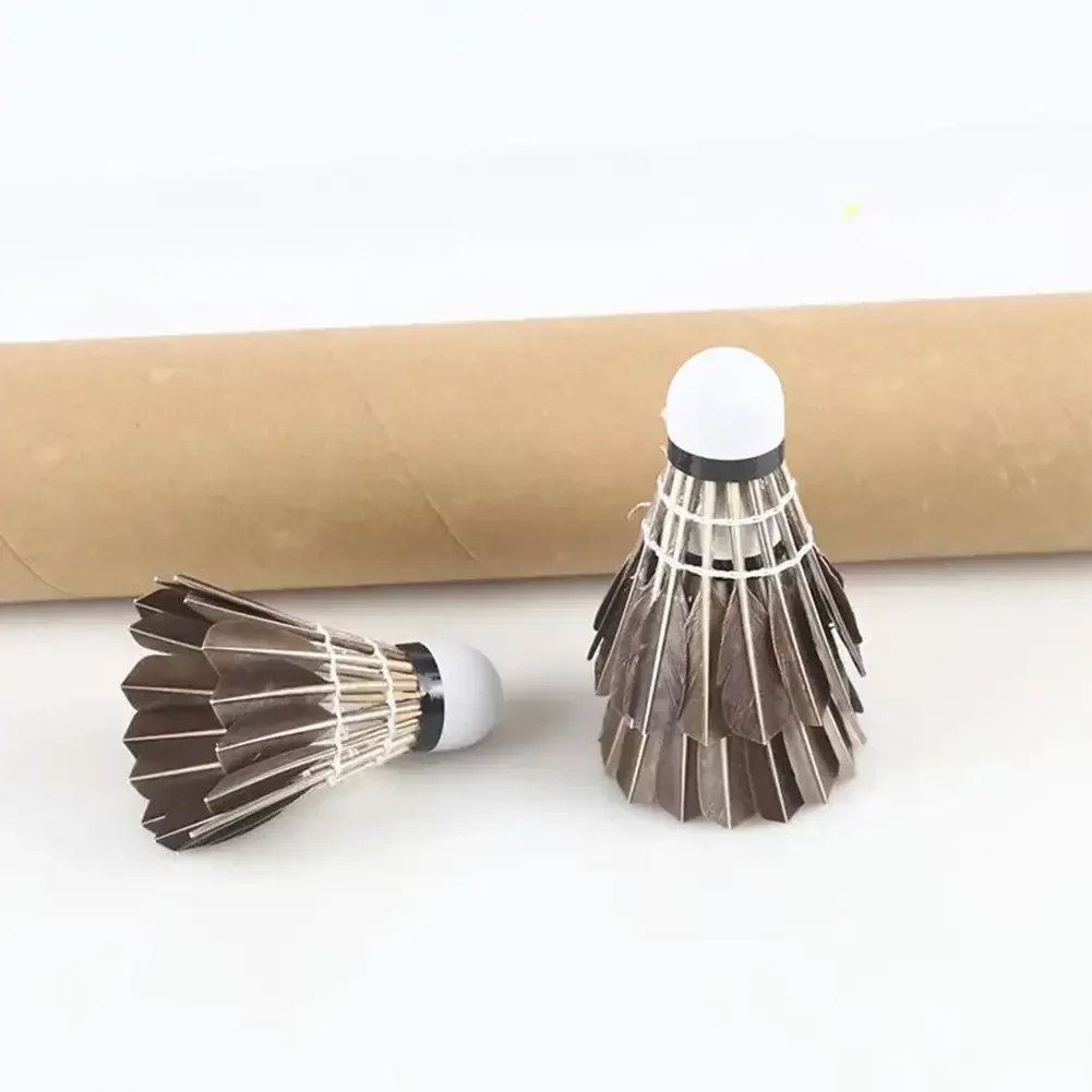 3/6/12Pcs Professional Badminton Shuttlecock Black Goose Feather Badminton Shuttlecock Training Sport Ball badminton shuttlecock,feather shuttlecock