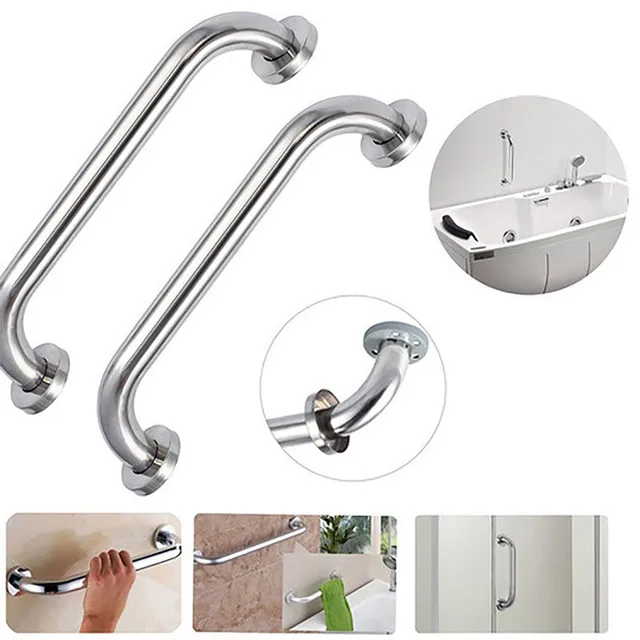 300/400/500mm Shower Grab Bars Stainless Steel Handrail Aid Safety Hand Handle Towel Rail Bathroom Hardware 1