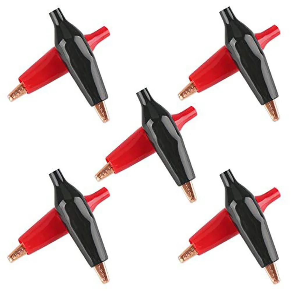 28MM Metal Alligator Clip G98 Crocodile Electrical Clamp Testing Probe Meter with Plastic Boot Car Auto Battery 20pcs alligator clips electric test clamp
