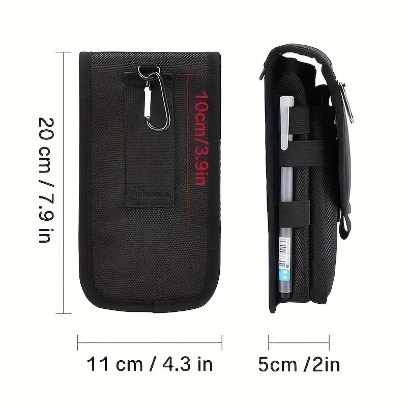 Versatile Casual Waist Bag with Flip-Top and Pen Holder