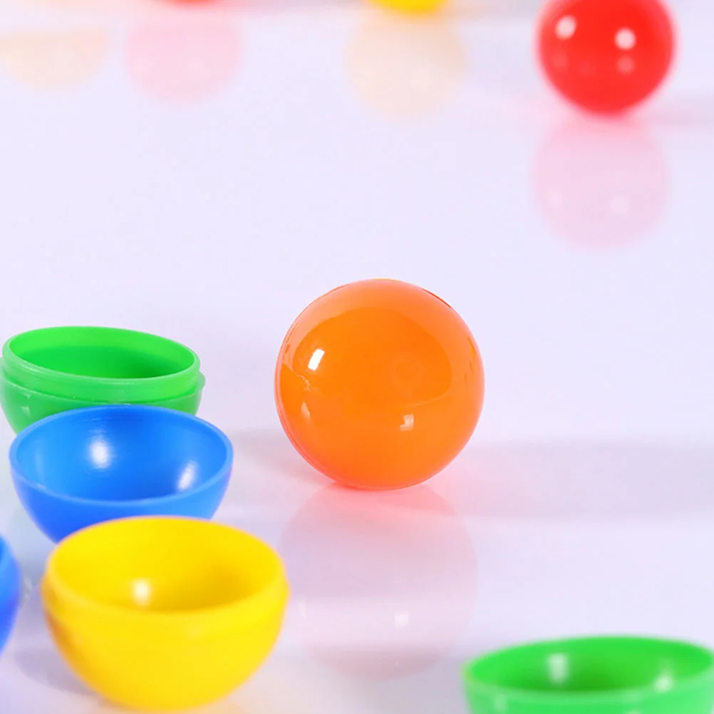 50 Pcs Lottery Ball Colored Picking Balls Plastic Small Game Props Hollow Party