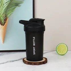 Compact 300ml Leak - Proof Shaker Bottle for Fitness and Outdoor Activities (Black)