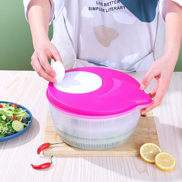 1PC Salad Spinner Lettuce Greens Washer Dryer Drain Crisper