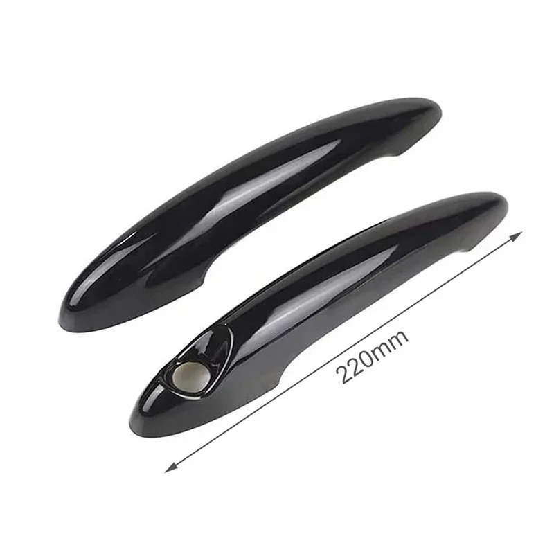 탄소 섬유 블랙 룩 자동차 문짝 핸들 커버 스티커, 트림 부품, 미니 쿠퍼 S R50 R53 R55 R56, 외부 부품 액세서리