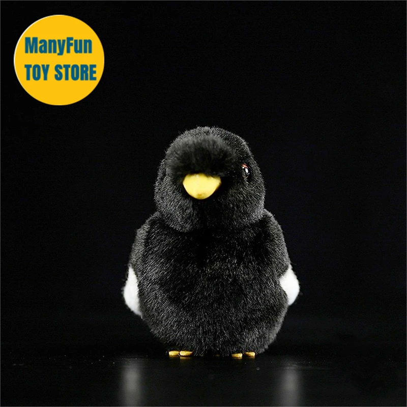 Crested Myna High Fidelity Mynah Bird Plushie Starling Plush Toy Lifelike Stuffed Animals Simulation Toy For Kids 6