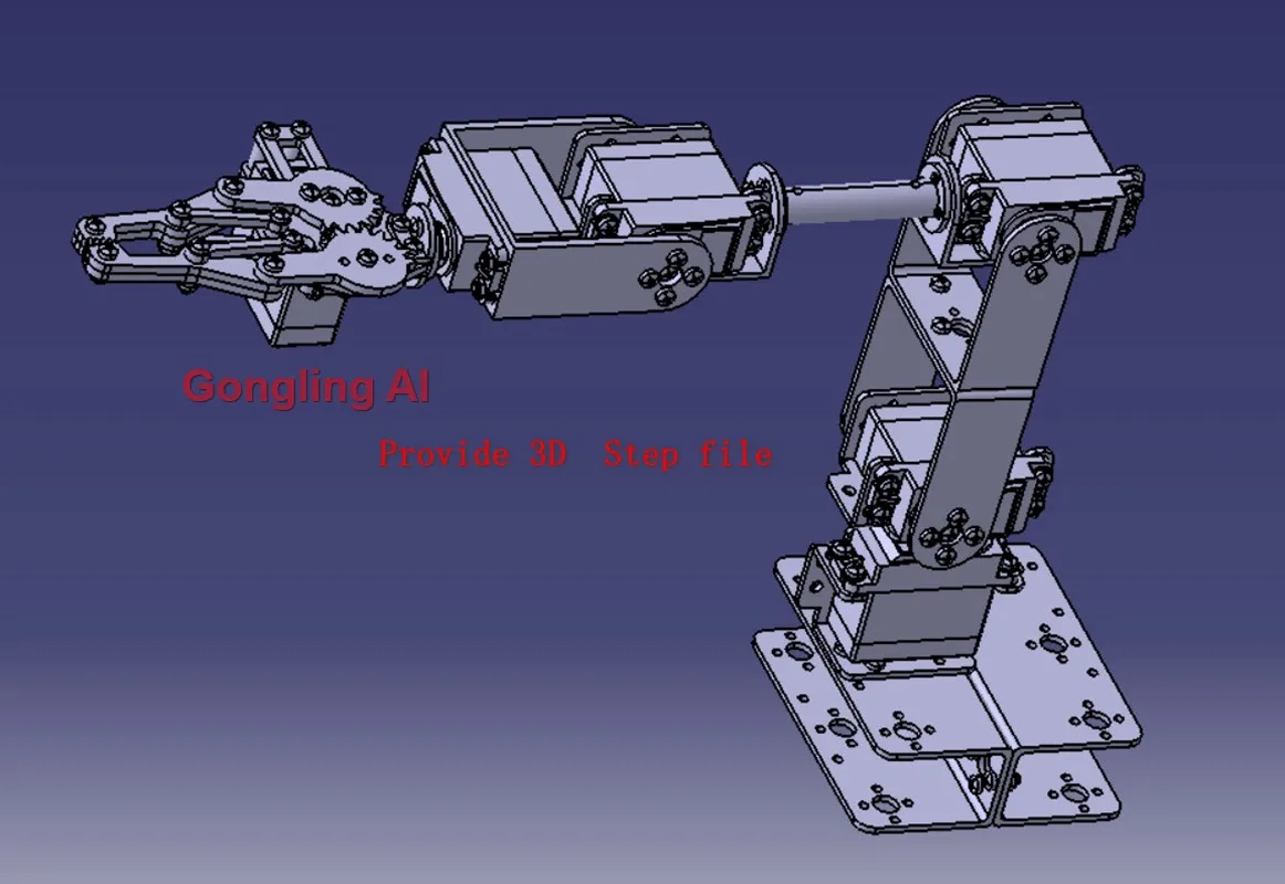 Kit Braccio Robotico a 6 DOF Fai-da-te, Robot Multi-DOF con Servo per Afferrare Oggetti, Costruzione Educativa per Arduino ESP32, Braccio Robotico Programmabile - immagine 3