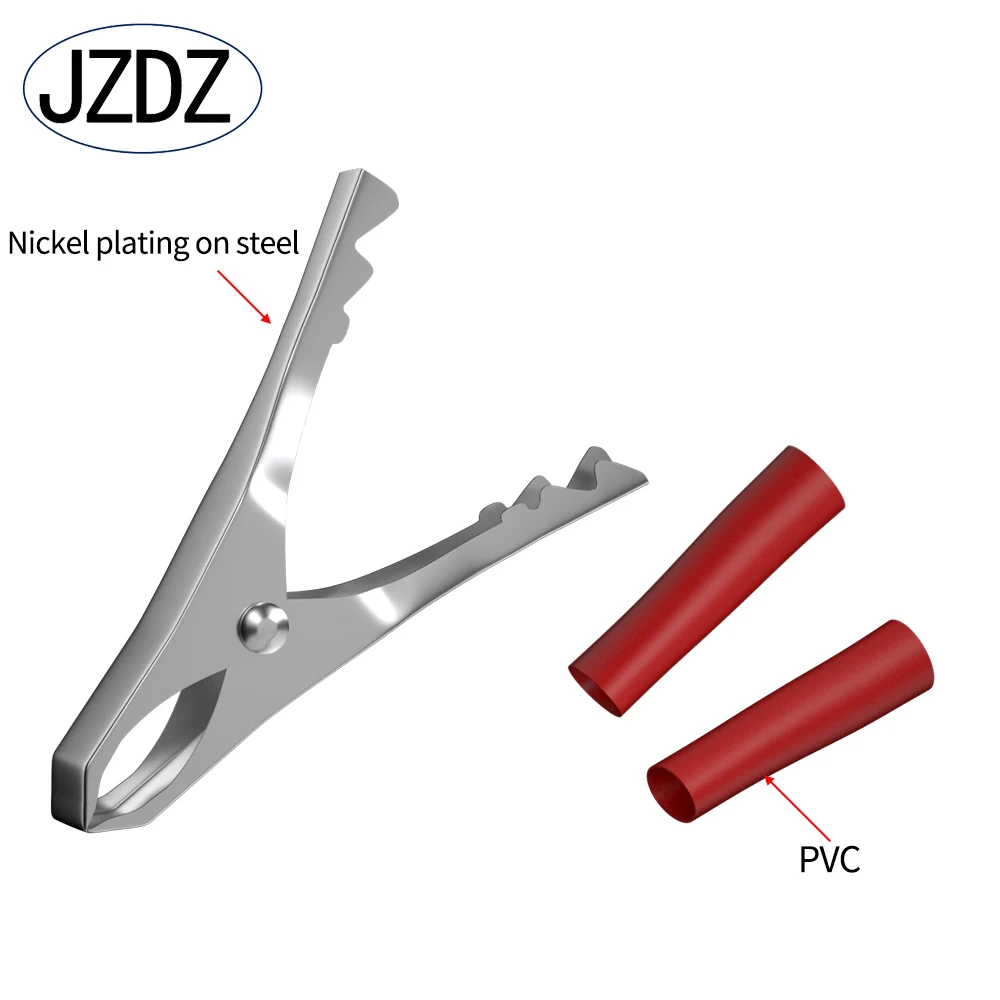 JZDZ 20PCS Insulated Alligator Clips Black Red Crocodile Clamps for Loaded Truck Car Battery Charging Electrical Testing J60013