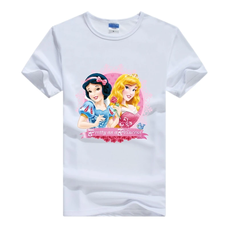 

Kawaii Disney мультфильм принцесса друзья блузка женская мода графика девушка футболка винтажная Милая футболка Женские топы Дамская Футболка подарок