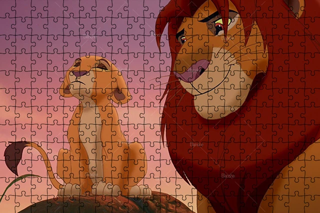 Simba – Puzzle le roi Lion pour adultes, Design Unique, grand film  classique, dessin animé, série Disney, personnage Lion, Cubs, jouets,  loisirs - AliExpress