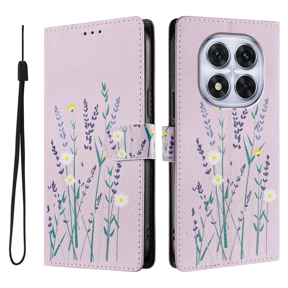 Butterfly Printed Cartoon Leather Wallet Flip Case - Stylish Phone Book Cover