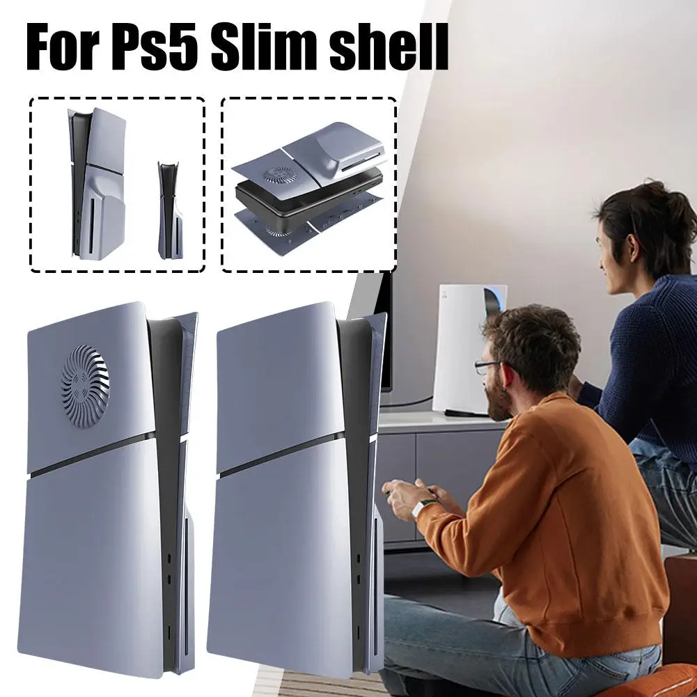 

Face Plates For PS5 Slim With Cooling Vents Anti-Scratch Slim Cover Premium ABS Replacement Shell For PS5 Slim Disc Version T8Q3