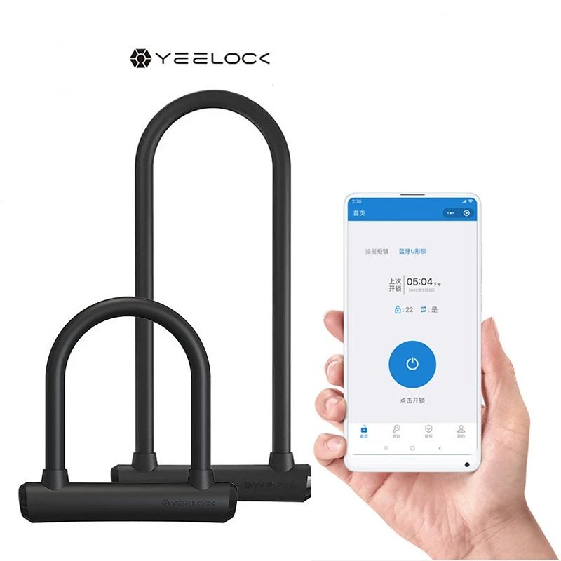 

yeelock Intelligent U Lock sliding door Car Motorcycle Bike padlock window Password Waterproof To Phone APP Smart remote