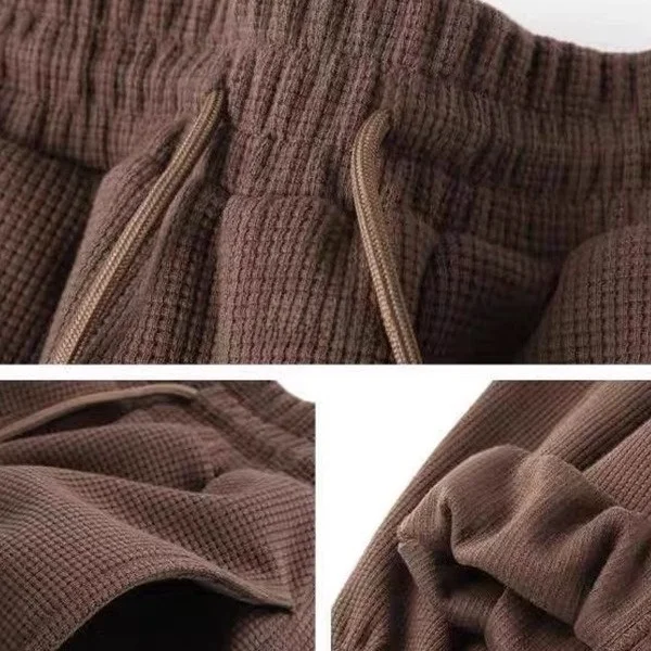 Men's Casual Sports Pants Large Size Outdoor Workwear Loose Fit Long Trousers Comfortable Elastic Waist Youthful Sle