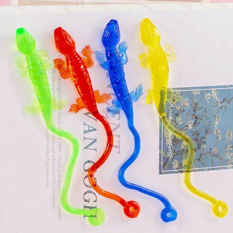 Confezione Da 120 Lucertole Elastiche In Gomma - 12 Colori Vivaci, Giocattoli Scherzosi Per Halloween, Feste, Bombe Per Doccia, Regalo Per Bambini E Adolescenti
