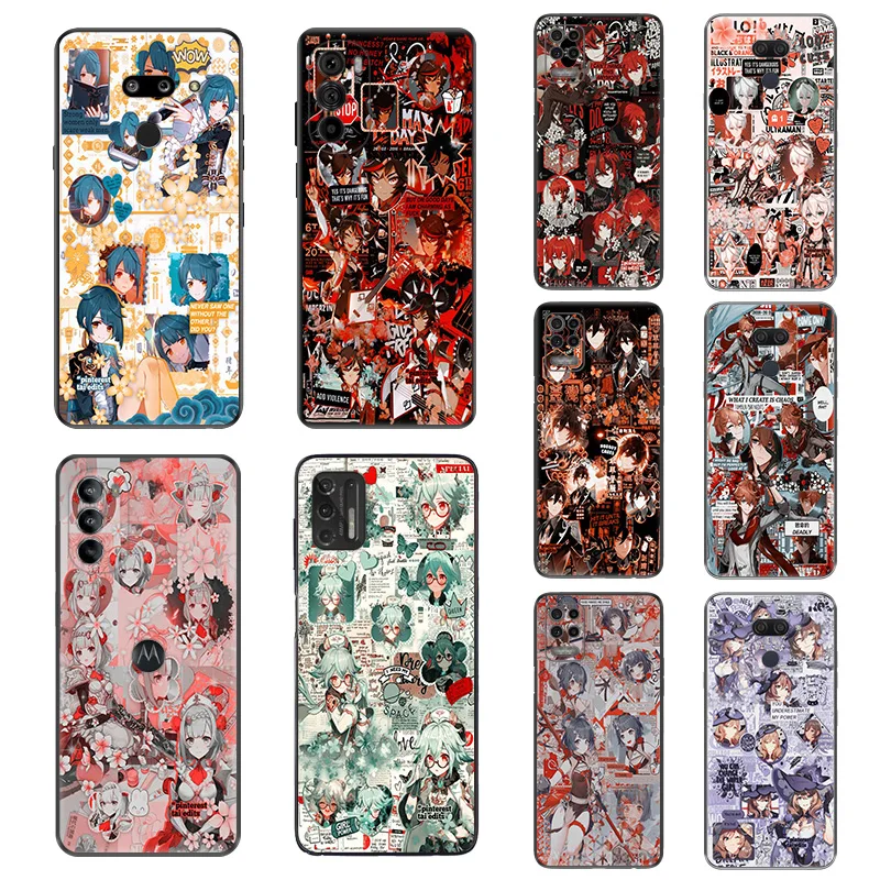 Мягкий ударопрочный чехол для телефона Pixel 4 XL 4A 5 A 6 6A 7 Pro 7A 3 Huawei p60 p50 p40 p30 p20 Lite Pro P Smart Genshin
