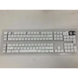 Premium DIY Keycap Set for Logitech Mechanical Keyboards - 111 Keys with ISO Layout (White)