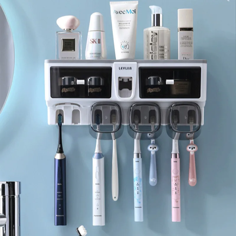 Wall Mounted Toothbrush Holder Electric Toothbrush Holder Toilet Wash Cup Set