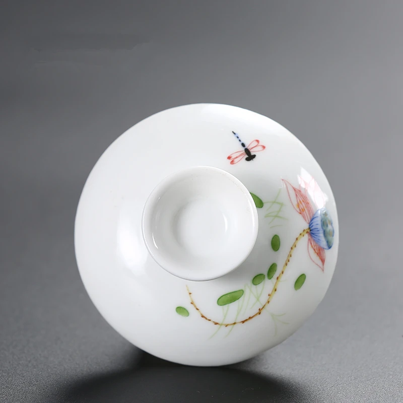 Tea Set Bowl Cup Lid Ceramic Household Accessories