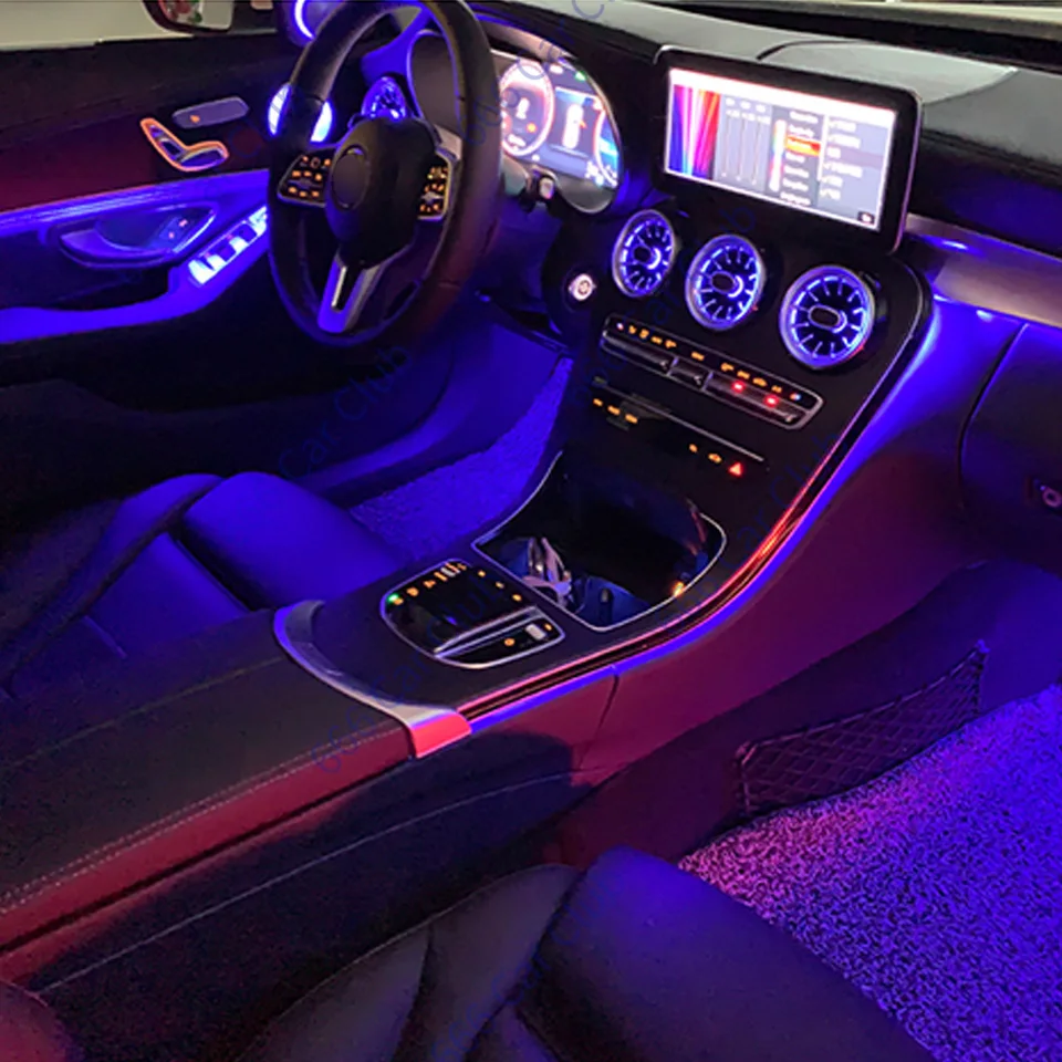 3/64 カラー LED エアベントメルセデスベンツ W205 W213 W222 W117